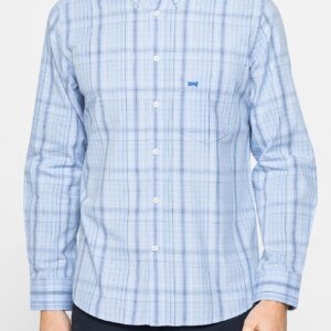 CAMICIA BUTTON-DOWN CON MANICA LUNGA E TASCHINO