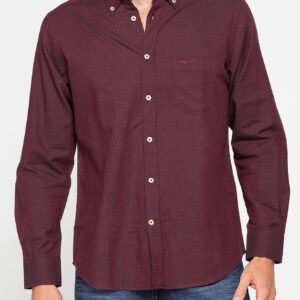 CAMICIA DI FLANELLA IN COLORI TINTA UNITA CON TASCHINO