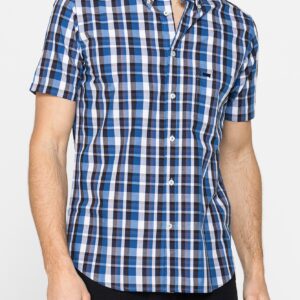 CAMICIA A MANICA CORTA IN COTONE CON FANTASIA