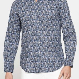 CAMICIA ESTIVA IN COTONE LEGGERO CON COLLO ITALIANO