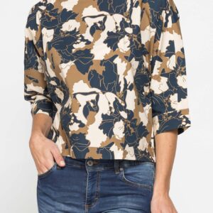 BLUSA CON SCOLLO A BARCHETTA