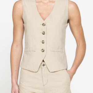 GILET IN LINO COTONE