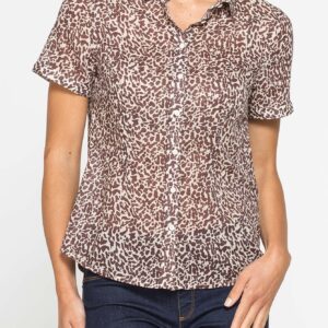 CAMICIA IN MUSSOLA CON MANICHE CORTE