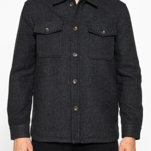 GIACCA CAMICIA IN TESSUTO PESANTE SFODERATO