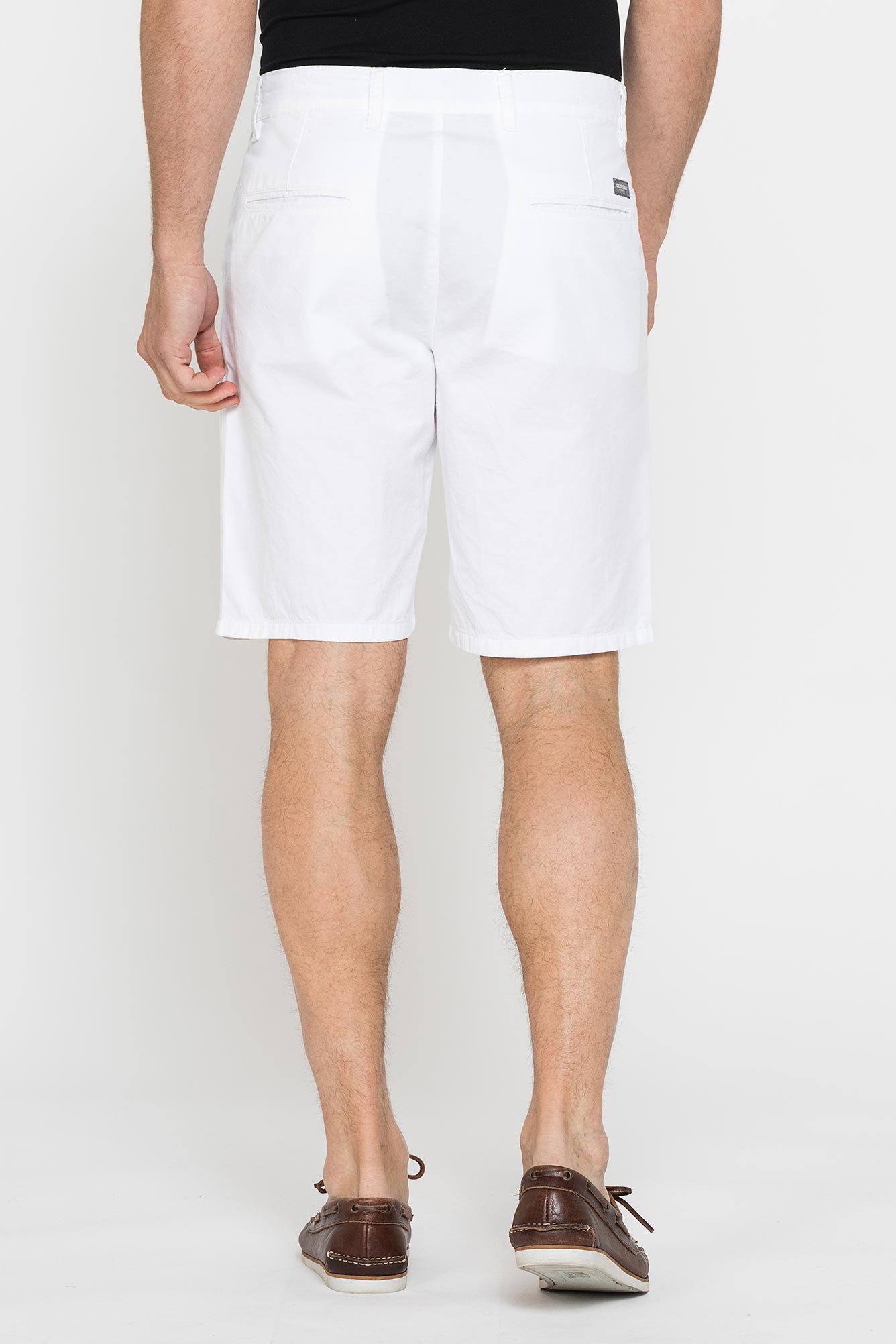 PANTALONE CORTO CHINO IN LEGGERA GABARDINA DI COTONE - immagine 3