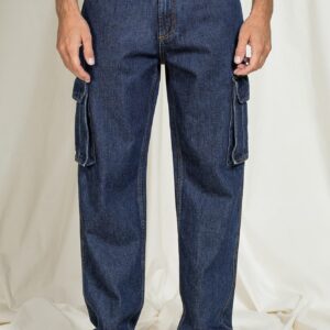 JEANS MODELLO REPLICA IN DENIM OLD STYLE CON TASCONI