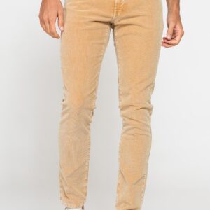 PANTALONE SLIM FIT IN VELLUTO STRETCH TINTURA ACID WASH