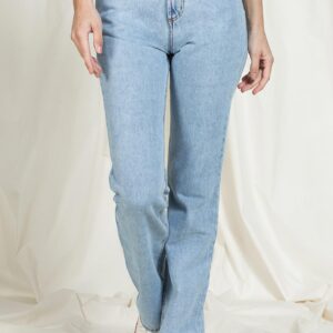 JEANS DONNA MODELLO REPLICA 5 TASCHE IN DENIM 13oz