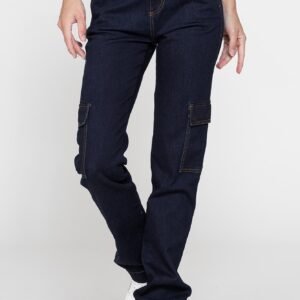 JEANS DONNA MOD. 752 CARGO IN DENIM STRETCH