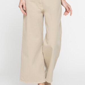 PANTALONE CULOTTE IN BULL DENIM STRETCH.