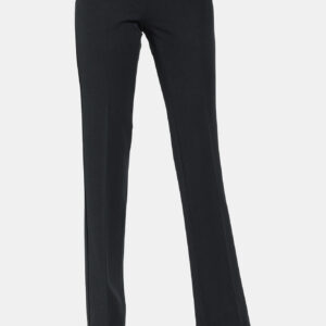 PANTALONI IN MISTO VISCOSA. Vita bassa e gamba regolare.