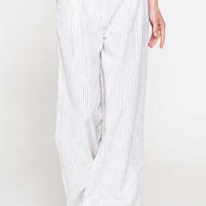 PANTALONE PALAZZO IN TESSUTO LINO COTONE