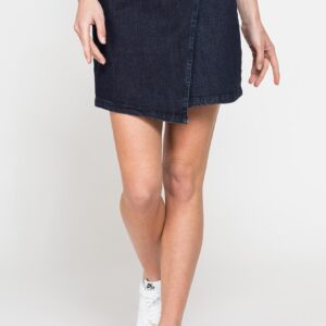 MINIGONNA ASIMMETRICA IN DENIM STRETCH 12oz