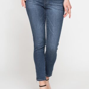 LEGG-JEANS DONNA modello capri in denim super stretch