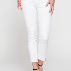 LEGG-JEANS CAPRI CON ZIP SUL FONDO IN GABARDINA SUPER STRETCH 9,3oz