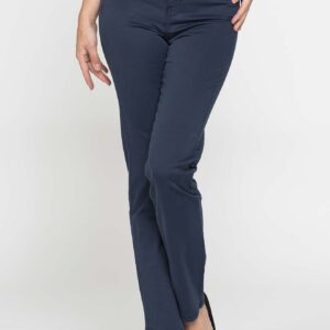 PANTALONE CINQUE TASCHE CON GAMBA DRITTA IN RASO DI COTONE SUPER STRETCH 9,8oz