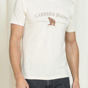 T-SHIRT VINTAGE CON STAMPE CARRERA THE BLUE AGE REPLICA