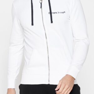 FELPA LEGGERA APERTA CON ZIP E CAPPUCCIO