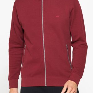 FELPA CASUAL FULL ZIP IN PIQUET CON TASCHE