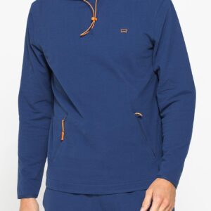 FELPA UOMO SPORTIVA IN PIQUET CON CAPPUCCIO