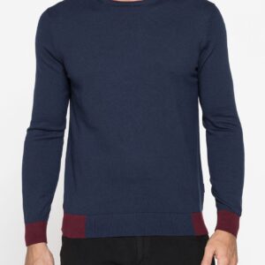 MAGLIA GIROCOLLO MISTO COTONE/CASHMERE