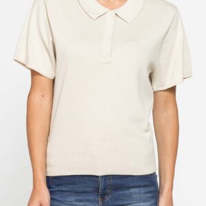 POLO IN COTONE ORGANICO CON ABBOTTONATURA NASCOSTA