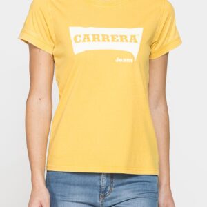T-SHIRT LOGO CON TINTURA IRREGOLARE IN JERSEY DI PURO COTONE