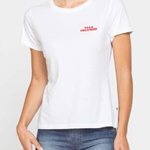T-SHIRT CON RICAMO SUL PETTO