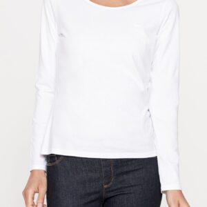 T SHIRT MANICA LUNGA IN JERSEY DI COTONE ORGANICO TRATTATO CON ALOE
