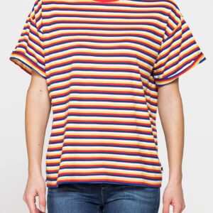 T-SHIRT OVERSIZE MODELLO BOYFRIEND A RIGHE