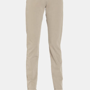 PANTALONE IN GABARDINA STRETCH. Vita regolare e gamba regolare.