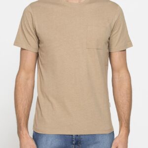 T-SHIRT MANICA CORTA IN COTONE MISTO LINO